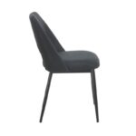 MADISON BLACK ΥΦΑΣΜΑ ΚΑΡΕΚΛΑ ΜΕΤΑΛΛΙΚΗ 45X54X83εκ. - Image 3