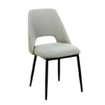 MADISON L. BEIGE ΥΦΑΣΜΑ ΚΑΡΕΚΛΑ ΜΕΤΑΛΛΙΚΗ 45X54X83εκ.