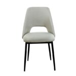 MADISON L. BEIGE ΥΦΑΣΜΑ ΚΑΡΕΚΛΑ ΜΕΤΑΛΛΙΚΗ 45X54X83εκ. - Image 2