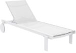 CASABLANCA ΞΑΠΛΩΣΤΡΑ WHITE/WHITE ΑΛΟΥΜ-ΠΟΛ/ΝΙΟΥ 190X74X31εκ.