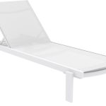 CASABLANCA ΞΑΠΛΩΣΤΡΑ WHITE/WHITE ΑΛΟΥΜ-ΠΟΛ/ΝΙΟΥ 190X74X31εκ.