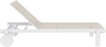 CASABLANCA ΞΑΠΛΩΣΤΡΑ WHITE/TAUPE ΑΛΟΥΜ-ΠΟΛ/ΝΙΟΥ 190X74X31εκ. - Image 3