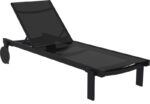 CASABLANCA ΞΑΠΛΩΣΤΡΑ BLACK/BLACK ΑΛΟΥΜ-ΠΟΛ/ΝΙΟΥ 190X74X31εκ.