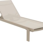 CASABLANCA ΞΑΠΛΩΣΤΡΑ TAUPE/TAUPE ΑΛΟΥΜ-ΠΟΛ/ΝΙΟΥ 190X74X31εκ.