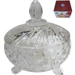 Γυάλινη φοντανιέρα με καπάκι Φ11cm [00203134] - 2 τεμ.