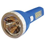 Πλαστικός επαναφορτιζόμενος φακός led 700mAh με 8 led στην λαβή [00600047] - 2 τεμ.