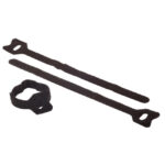 Δεματικό Hook+Loop Μαύρο 15cm 8mm 6Τμχ - 1 τεμ.