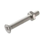 Μηχ/βιδα Φρεζ SL & Περικόχλιο M 4x16 Inox DIN963 10Τμχ - 1 τεμ.