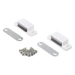 Πιαστράκι Μαγνητικό 6kg Λευκό Πλαστικό Με Σταθερή Βάση - 1 τεμ. - Image 2