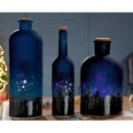 Διακοσμητικό ArteLibre Μπουκάλι Πόλη Φωτιζόμενο LED Πολύχρωμο Γυαλί 11x11x32cm Σε 3 Σχέδια - 1 τεμ. - Image 2