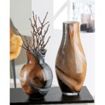 Βάζο ArteLibre Καφέ Γυαλί 40cm - 1 τεμ. - Image 5