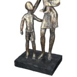 Διακοσμητικό ArteLibre Μητέρα Με Παιδιά Μπρονζέ/Γκρι Polyresin 9x12x26.5cm - 1 τεμ. - Image 4