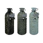 Βάζο ArteLibre Μπουκάλι Γυαλί 8.5x8.5x25cm Σε 3 Χρώματα - 1 τεμ. - Image 4