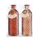Βάζο ArteLibre Μπουκάλι Γυαλί 8.5x8.5x25cm Σε 2 Χρώματα - 1 τεμ. - Image 3