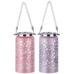 Φανάρι ArteLibre Φωτιζόμενο LED Με Διακόσμηση Γυαλί 16cm Σε 2 Χρώματα - 1 τεμ.