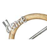 Θήκη Ρεσώ ArteLibre  'Home' Σπίτι Σε Κύκλο Φυσικό/Ασημί Ξύλο/Αλουμίνιο 9x27cm - 1 τεμ. - Image 2