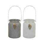 Θήκη Ρεσώ ArteLibre Με Χερούλι Γυαλί 11x11x14.5cm Σε 2 Χρώματα - 1 τεμ.