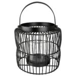 Φανάρι ArteLibre Κλουβί Μαύρο Μέταλλο 23cm - 1 τεμ.