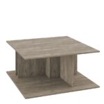 Τραπεζάκι Σαλονιού ArteLibre ΑΡΙΑΔΝΗ Raw Endgrain Oak/K105 90x90x43cm - 1 τεμ. - Image 2