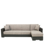 Καναπές Κρεβάτι Γωνιακός ArteLibre JOSE Μπεζ/Καφέ PU 270x150x86cm - 1 τεμ.