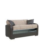 Καναπές Κρεβάτι Διθέσιος ArteLibre MARTINI Καφέ PU 154x84x84cm - 1 τεμ. - Image 3