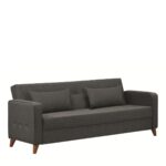 Καναπές Κρεβάτι Τριθέσιος ArteLibre GABRIEL 3S Γκρι 216x79x81cm - 1 τεμ.