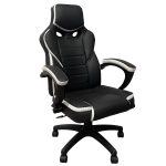 Καρέκλα Γραφείου ArteLibre Gaming ΚΛΕΟΝΙΚΗ Μαύρο/Λευκό 65x72x118-126cm - 1 τεμ.