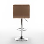 Σκαμπό Bar ArteLibre DIN Με Πλάτη Πτυσσόμενο Cappuccino PVC/Μέταλλο 44x50x92-113cm - 1 τεμ. - Image 7