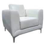 Πολυθρόνα ArteLibre ELFRIC Λευκό PU 89x81x81cm - 1 τεμ.