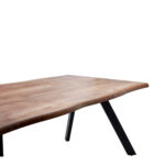 Τραπέζι Τραπεζαρίας ArteLibre AOSA Honey Maple/Μαύρο MDF/Μέταλλο 160x90x76cm - 1 τεμ. - Image 3