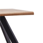Τραπέζι Τραπεζαρίας ArteLibre AOSA Honey Maple/Μαύρο MDF/Μέταλλο 160x90x76cm - 1 τεμ. - Image 4