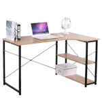 Γραφείο ArteLibre TADORNA Καφέ/Μαύρο MDF/Μέταλλο 120x74x71.5cm - 1 τεμ.