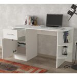 Γραφείο ArteLibre Gavdos Λευκό 120x52x75cm - 1 τεμ. - Image 3