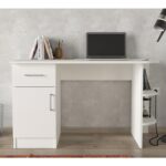 Γραφείο ArteLibre Gavdos Λευκό 120x52x75cm - 1 τεμ. - Image 4