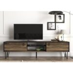 Έπιπλο Τηλεόρασης ArteLibre Thira Σκούρο Καφέ 180x30x49cm - 1 τεμ.
