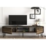 Έπιπλο Τηλεόρασης ArteLibre Thira Σκούρο Καφέ 180x30x49cm - 1 τεμ. - Image 3