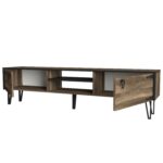 Έπιπλο Τηλεόρασης ArteLibre Thira Σκούρο Καφέ 180x30x49cm - 1 τεμ. - Image 6