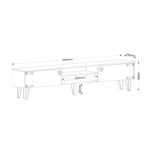 Έπιπλο Τηλεόρασης ArteLibre Thira Σκούρο Καφέ 180x30x49cm - 1 τεμ. - Image 7