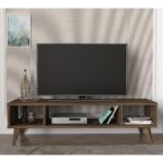 Έπιπλο Τηλεόρασης ArteLibre Samos Σκούρο Καφέ 120x35x40cm - 1 τεμ.