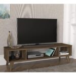 Έπιπλο Τηλεόρασης ArteLibre Samos Σκούρο Καφέ 120x35x40cm - 1 τεμ. - Image 2