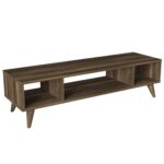 Έπιπλο Τηλεόρασης ArteLibre Samos Σκούρο Καφέ 120x35x40cm - 1 τεμ. - Image 3
