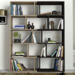 Βιβλιοθήκη ArteLibre Idra Ανοιχτό Καφέ/Σκούρο Καφέ 124x26x159cm - 1 τεμ.