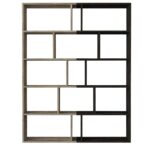 Βιβλιοθήκη ArteLibre Idra Ανοιχτό Καφέ/Σκούρο Καφέ 124x26x159cm - 1 τεμ. - Image 4