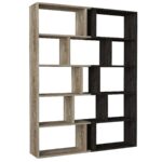 Βιβλιοθήκη ArteLibre Idra Ανοιχτό Καφέ/Σκούρο Καφέ 124x26x159cm - 1 τεμ. - Image 5