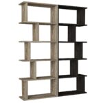 Βιβλιοθήκη ArteLibre Idra Ανοιχτό Καφέ/Σκούρο Καφέ 124x26x159cm - 1 τεμ. - Image 6