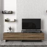 Σύνθετο ArteLibre WENDY Καρυδί/Ανθρακί 180x31.4x48.6cm - 1 τεμ. - Image 4