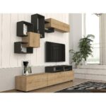 Σύνθετο ArteLibre MONTANA Sapphire/Ανθρακί Μοριοσανίδα 210x36.8x33.9cm - 1 τεμ. - Image 8