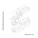 Σύνθετο ArteLibre MONTANA Sapphire/Ανθρακί Μοριοσανίδα 210x36.8x33.9cm - 1 τεμ. - Image 9