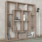 Βιβλιοθήκη ArteLibre NISIROS Cordoba Μοριοσανίδα/Μελαμίνη 136x22x136cm - 1 τεμ. - Image 4