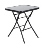 Τραπέζι Μεταλλικό ArteLibre Πτυσσόμενο TAURUS Μαύρο 60x60x70cm - 1 τεμ.